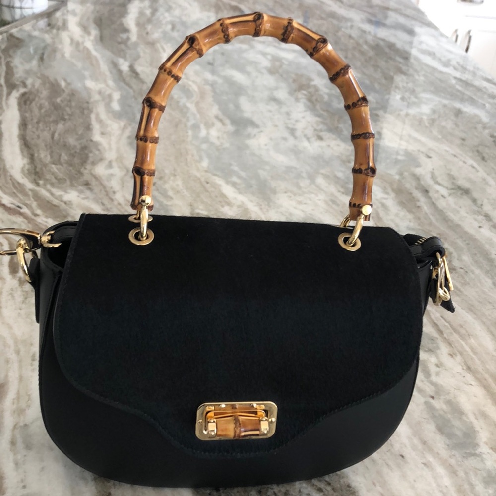 Black Leather Handbag
